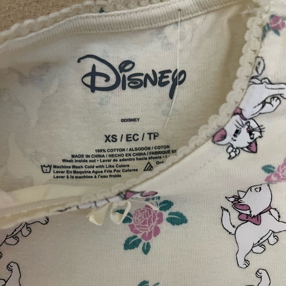 MARIE TEE THE ARISTOCATS DISNEY SIZE XS NWT COTTON - Picture 5 of 9